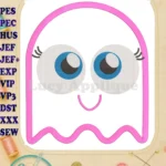 Pac Man Applique 05 Embroidery Design - Instant Download