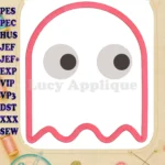 Pac Man Applique 07 Embroidery Design - Instant Download