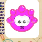 Pink Jelly Applique Embroidery Design - Instant Download