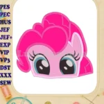Pinky Pie My Little Pony Applique Embroidery Design - Instant Download