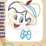 Pinocchio Applique 01 Embroidery Design - Instant Download