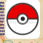 Pokeball Applique 02 Embroidery Design - Instant Download