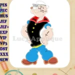 Popeye Applique Design 04 - Instant Download
