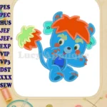 Popples Applique Design 02 - Instant Download