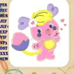 Popples Applique Design 04 - Instant Download