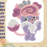 Popples Fill Embroidery Design 01 - Instant Download