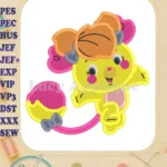 Popples Fill Embroidery Design 03 - Instant Download