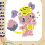 Popples Fill Embroidery Design 04 - Instant Download