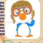 Pororo Applique Embroidery Design - Instant Download