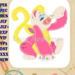 Rhinokey The Wuzzles Applique Design 01 - Instant Download