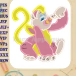 Rhinokey The Wuzzles Fill Embroidery Design 01 - Instant Download