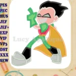 Robin Teen Titans Go Applique Design 01 - Instant Download