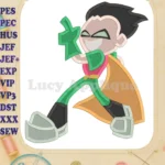 Robin Teen Titans Go Fill Embroidery Design 01 - Instant Download