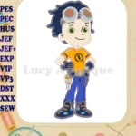 Rusty Rivets Applique Design 01 - Instant Download