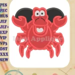 Sebastian The Little Mermaid Fill Machine Embroidery Design - Instant Download