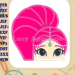 Shimmer and Shine Applique 02 Embroidery Design - Instant Download