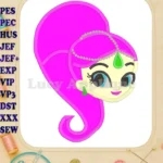 Shimmer and Shine Applique 03 Embroidery Design - Instant Download