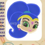 Shimmer and Shine Fill Machine 04 Embroidery Design - Instant Download