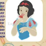 Snow White Fill Embroidery Design 02 - Instant Download