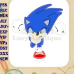 Sonic the Hedgehog Applique Design 03 - Instant Download
