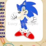 Sonic the Hedgehog Applique Design 06 - Instant Download