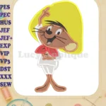 Speedy Gonzales Looney Tunes Fill Embroidery Design 01 - Instant Download
