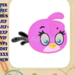 Stella Angry Birds Applique Embroidery Design - Instant Download
