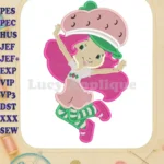 Strawberry Shortcake Fill Embroidery Design 02 - Instant Download