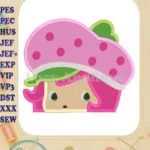 Strawberry Shortcake Fill Machine Embroidery Design - Instant Download