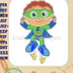 Super Why Applique Design 01 - Instant Download