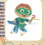 Super Why Fill Embroidery Design 03 - Instant Download