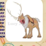 Sven Frozen Applique Design - Instant Download