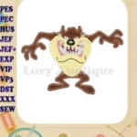 Tasmanian Devil Looney Tunes Applique Design 01 - Instant Download