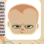 The Boss Baby Fill Machine Embroidery Design - Instant Download