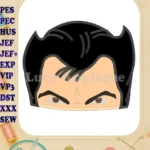 The Wolverine Head Applique Embroidery Design - Instant Download