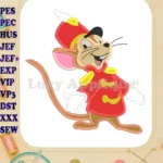 Timothy Q Mouse Applique Design 02 - Instant Download