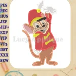 Timothy Q Mouse Fill Embroidery Design 01 - Instant Download