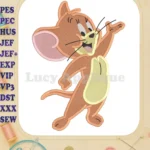 Tom and Jerry Fill Embroidery Design 01 - Instant Download