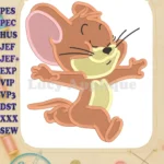 Tom and Jerry Fill Embroidery Design 02 - Instant Download