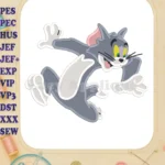 Tom and Jerry Fill Embroidery Design 03 - Instant Download