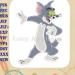 Tom and Jerry Fill Embroidery Design 04 - Instant Download