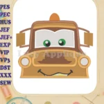 Tow Mater Fill Machine 01 Embroidery Design - Instant Download