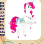 Trinket Nella the Princess Knight Applique Design 01 - Instant Download