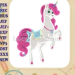 Trinket Nella the Princess Knight Fill Embroidery Design 01 - Instant Download