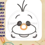 Tsum Tsum Olaf Frozen Applique Embroidery Design - Instant Download