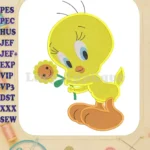 Tweety Fill Embroidery Design 03 - Instant Download