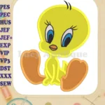 Tweety Fill Machine Embroidery Design - Instant Download