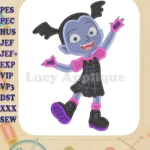 Vampirina Fill Embroidery Design 05 - Instant Download