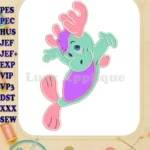 Woolrus The Wuzzles Applique Design 01 - Instant Download