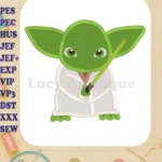 Yoda Star Wars Fill Machine Embroidery Design - Instant Download